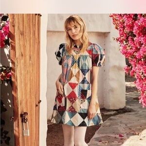 ISO! Doen Amarillo Multicolor Patchwork Dress